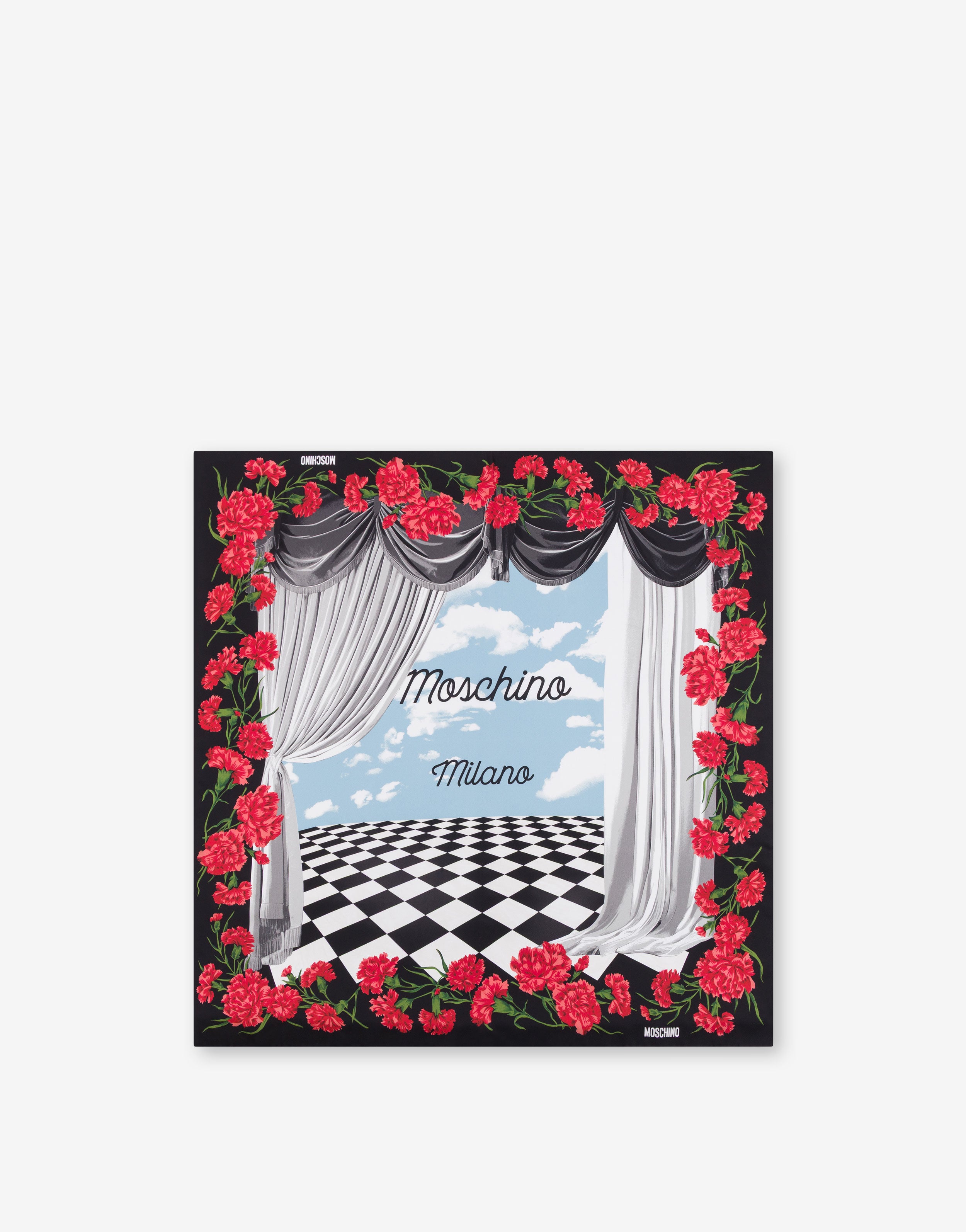MOSCHINO モスキーノ スカーフ MOSCHINO - モスキーノ スカーフ うし、ペンギン、しまうま