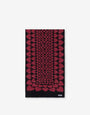 Inlaid mohair blend scarf