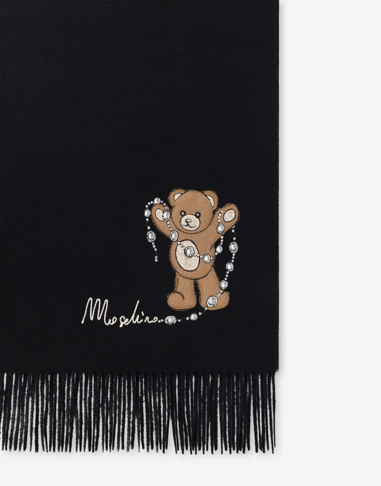 Teddy-Schal Schwarz Moschino 2