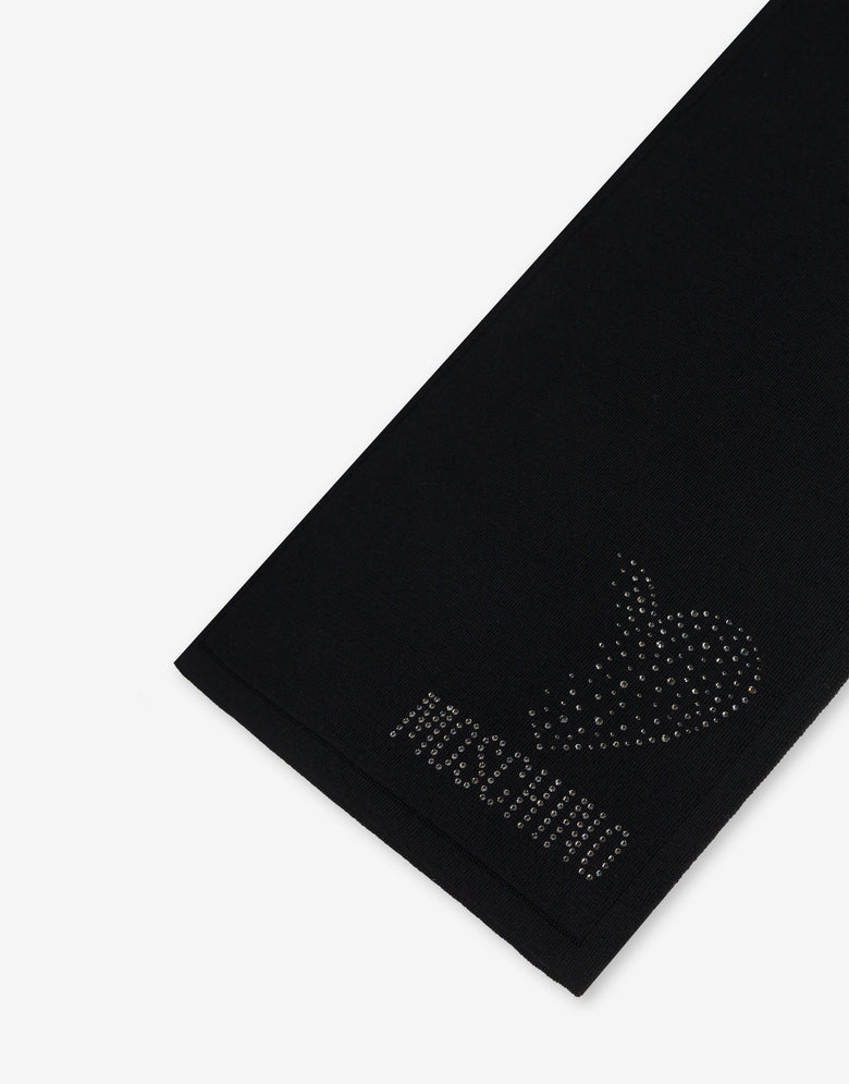 Écharpe « Cœur et Logo » Noir Moschino 2