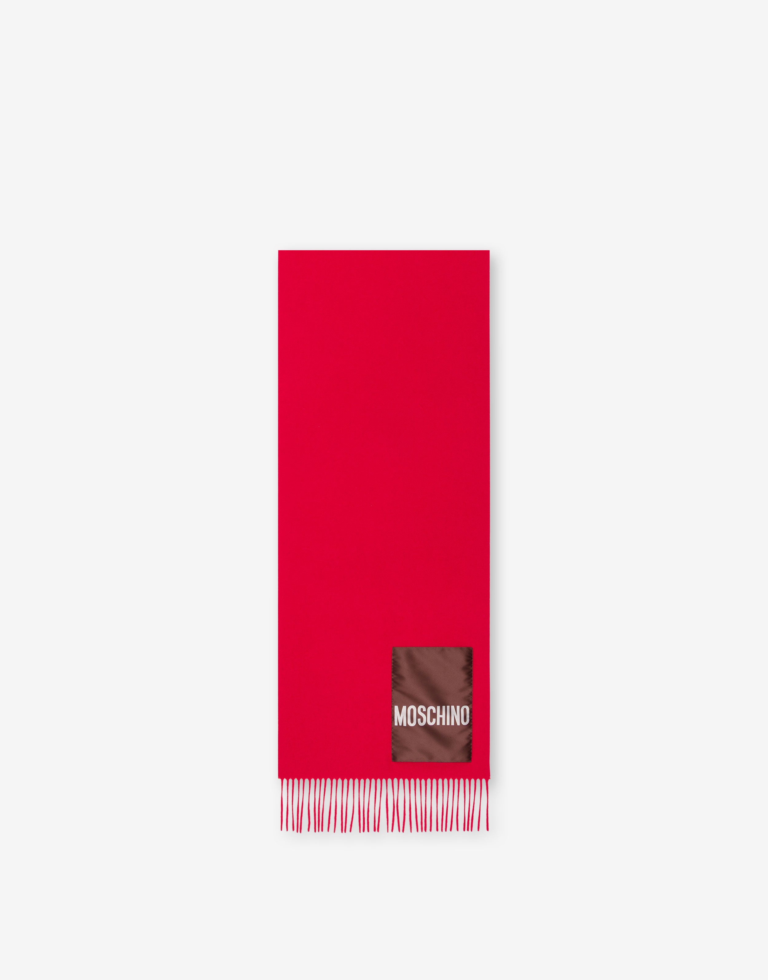 スカーフ MOSCHINO COUTURE Woman Neck scarf Red 93508265 1116 Moschino Scarf Red Toy Bear - Lightweight Cotton Silk Shawl