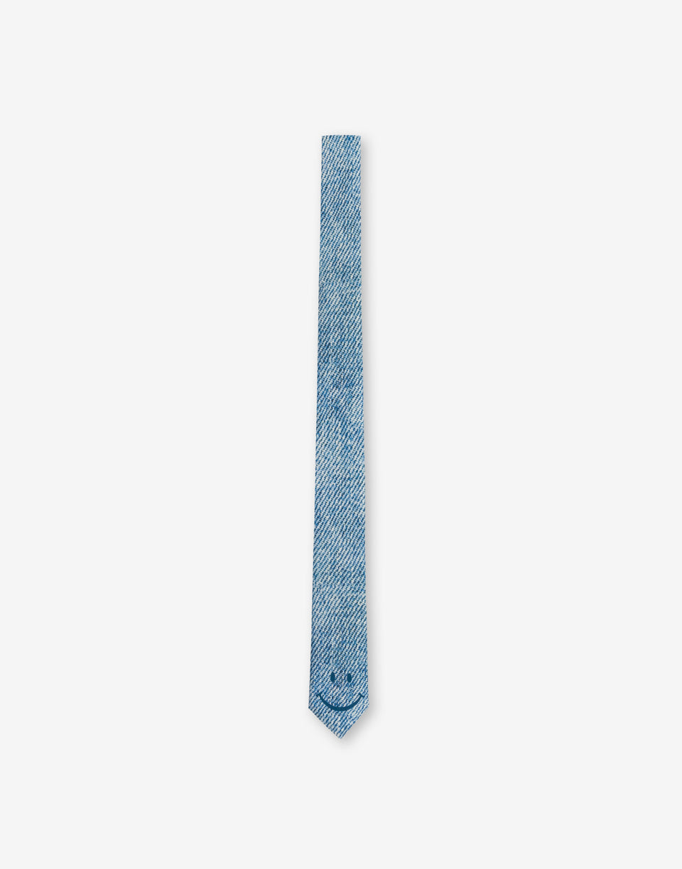 Smiley® Silk Tie Blue Moschino 0