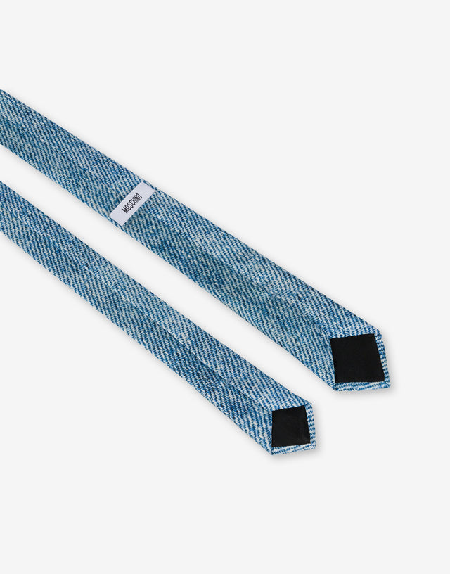 Smiley® Silk Tie Blue Moschino 1