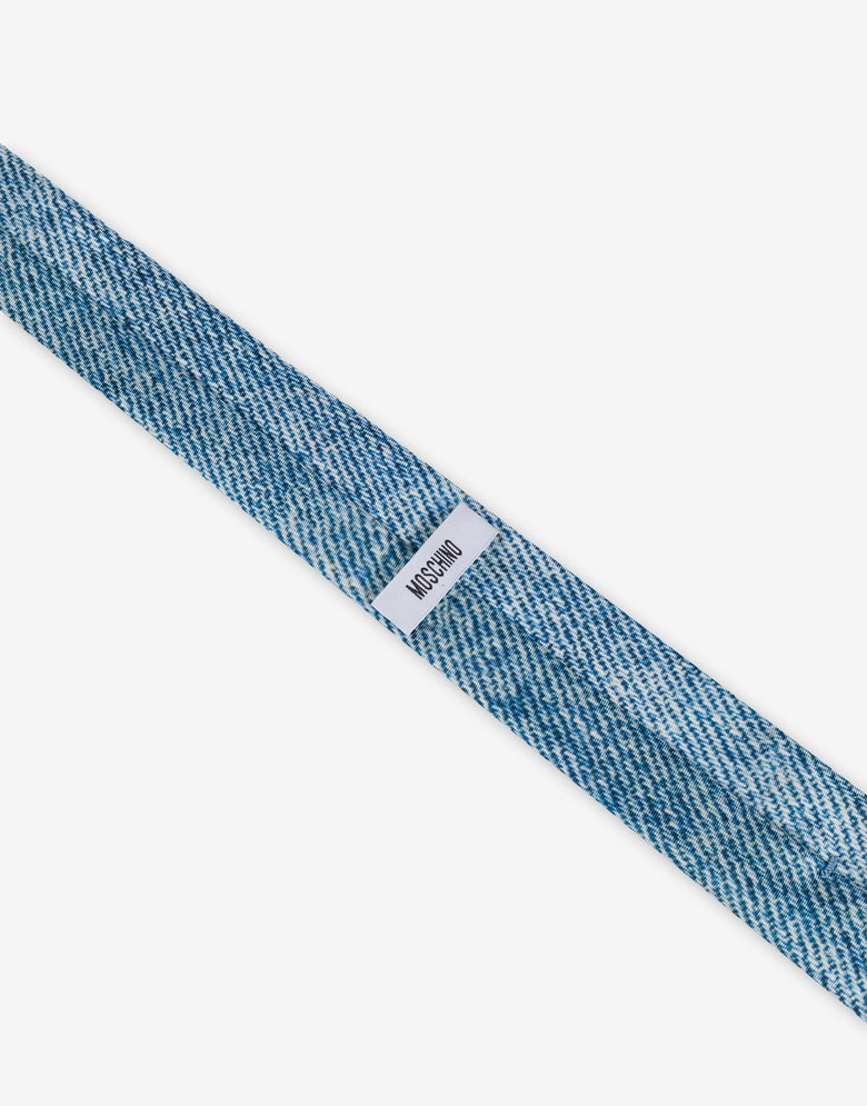 Smiley® Silk Tie Blue Moschino 2