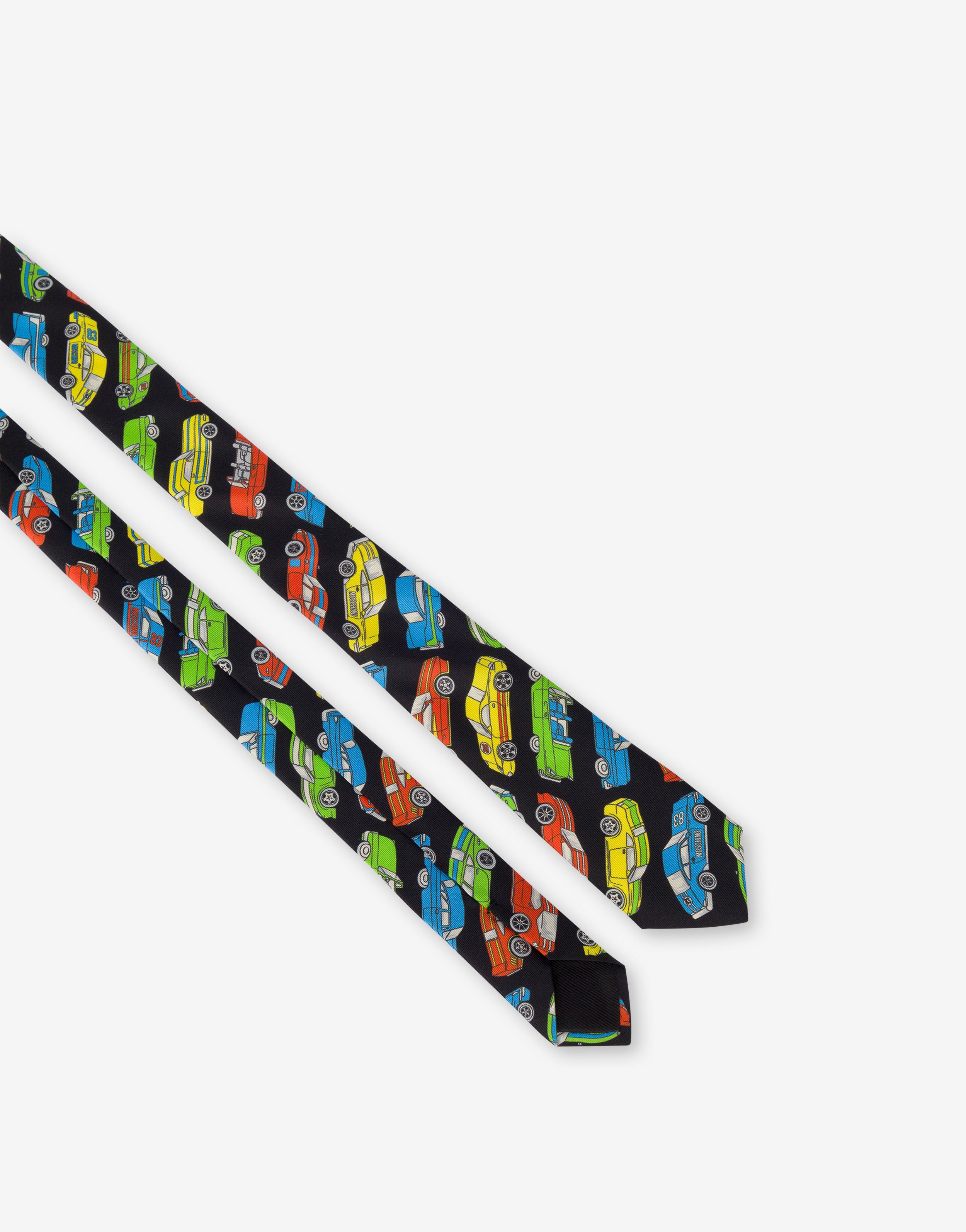 Printed silk tie | Moschino