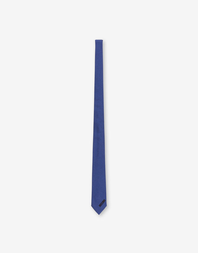 Krawatte aus Jacquard-Seide Wirsing blau Moschino 0