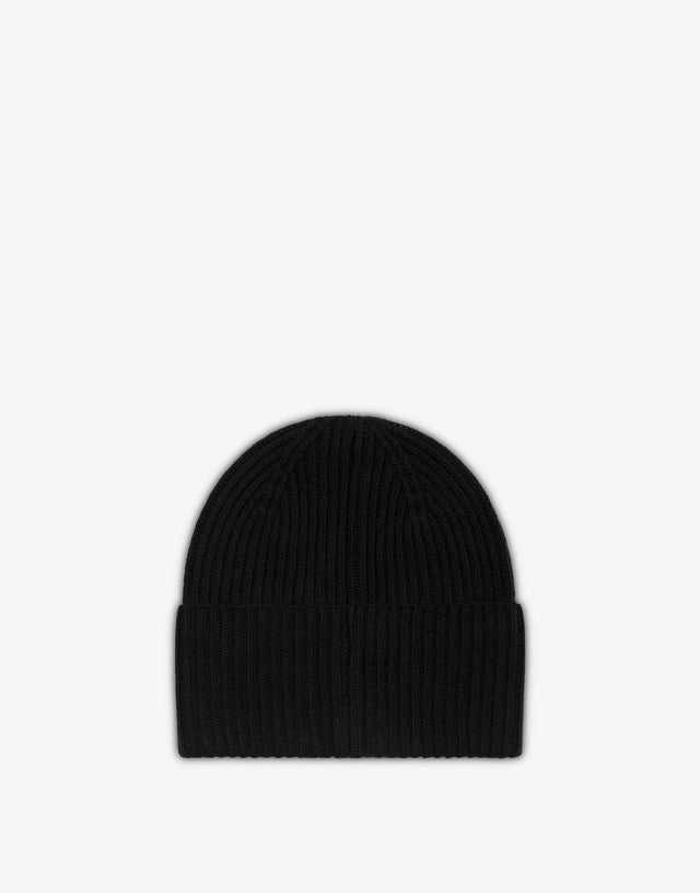 Strickmütze mit Logo Schwarz Moschino 1
