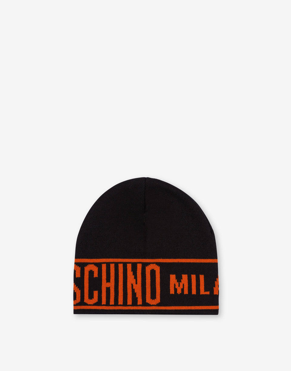 Moschino Milano 针织帽 橙色 Moschino 0