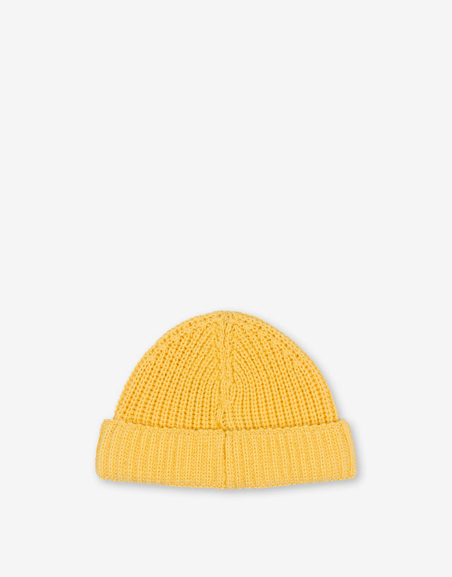 Baumwollstrickmütze Gelb Moschino 1