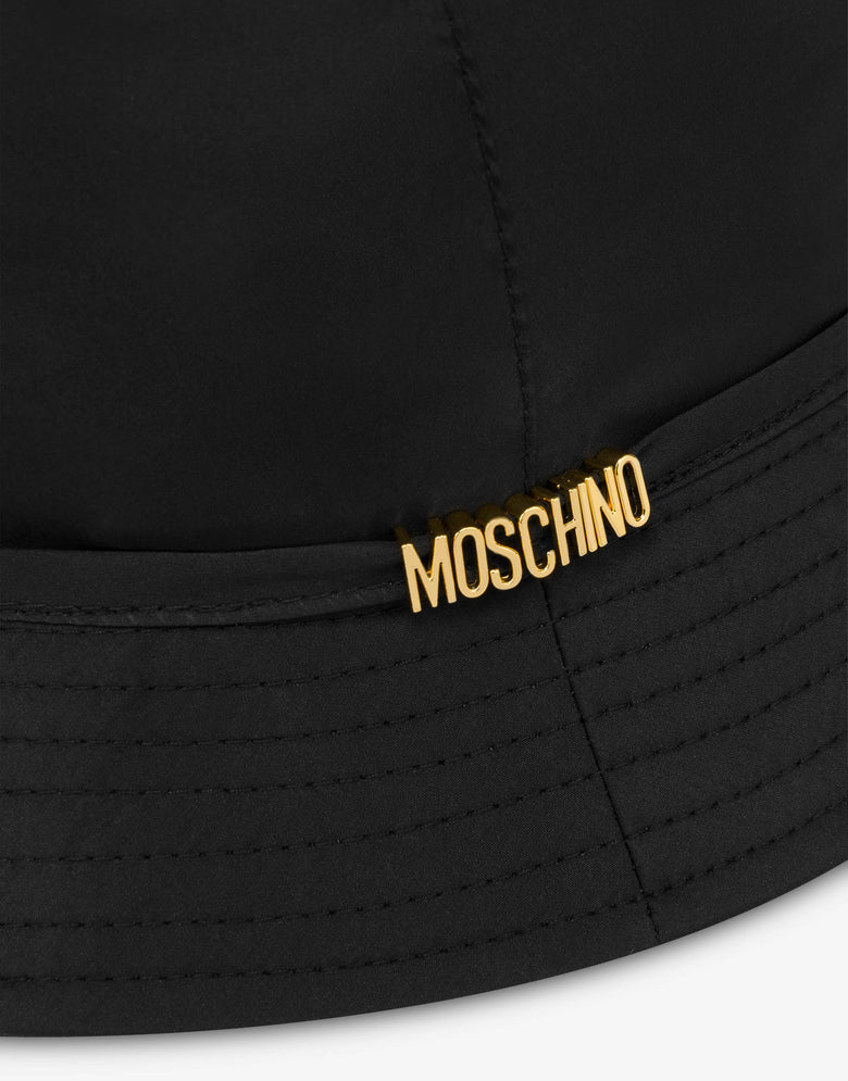 Bucket hat Lettering Logo Negro Moschino 2