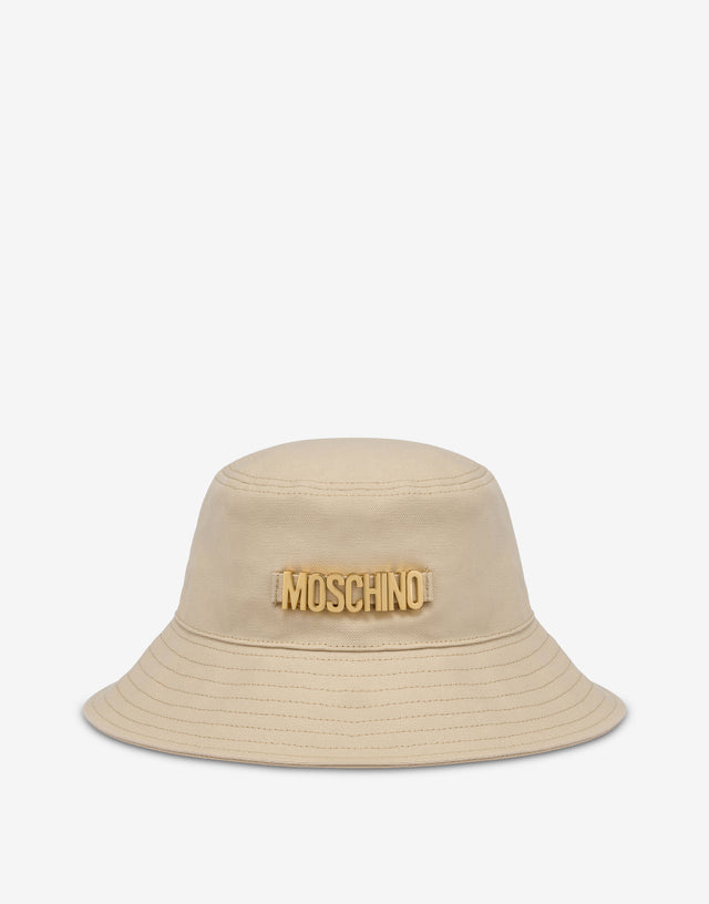 Bucket Hat Lettering Logo Beige Moschino 0