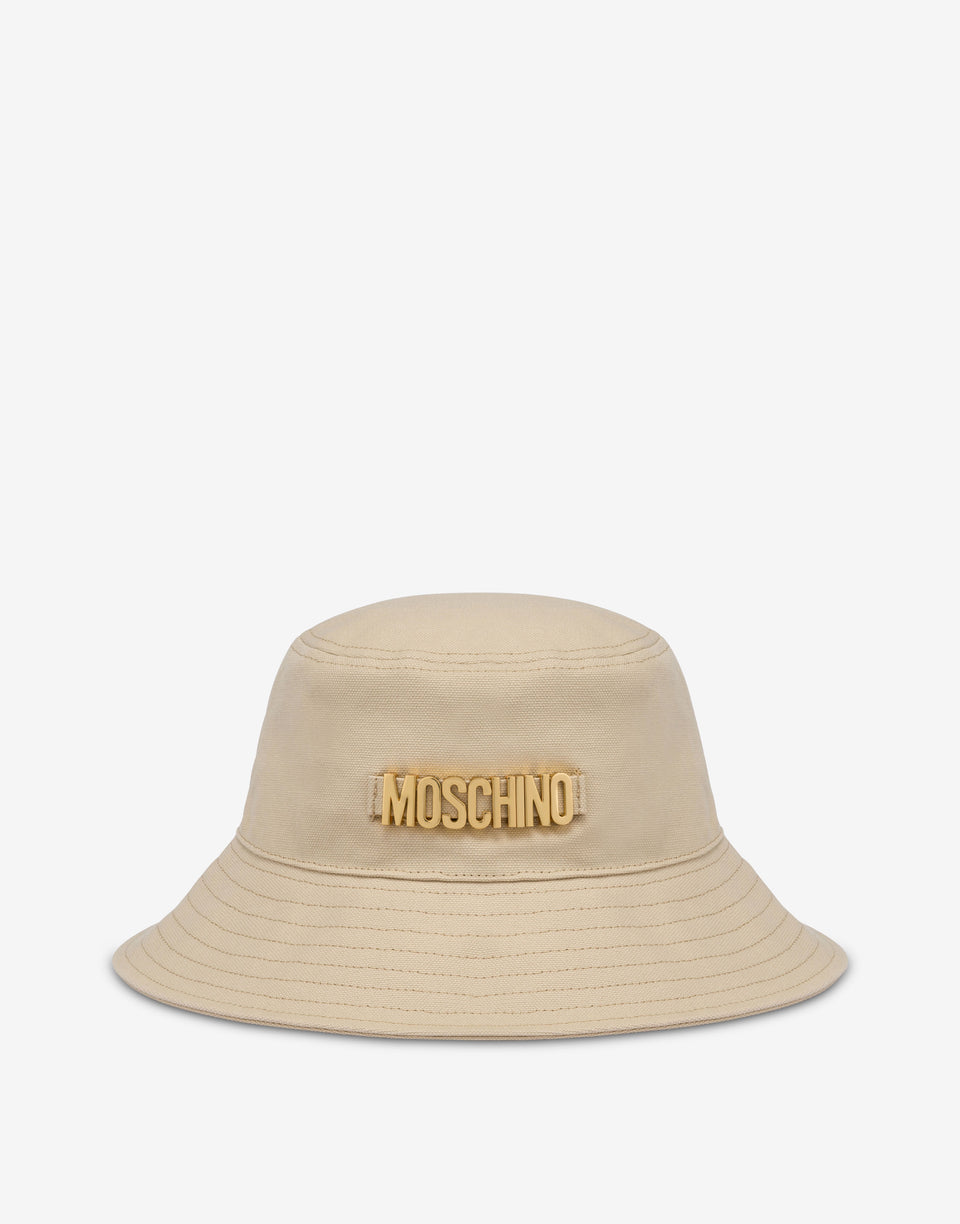 Bucket Hat Lettering Logo Beige Moschino 0