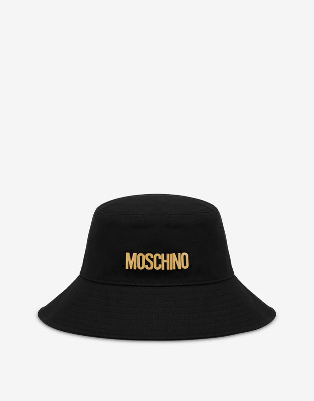 Bucket Hat Lettering Logo Black Moschino 0