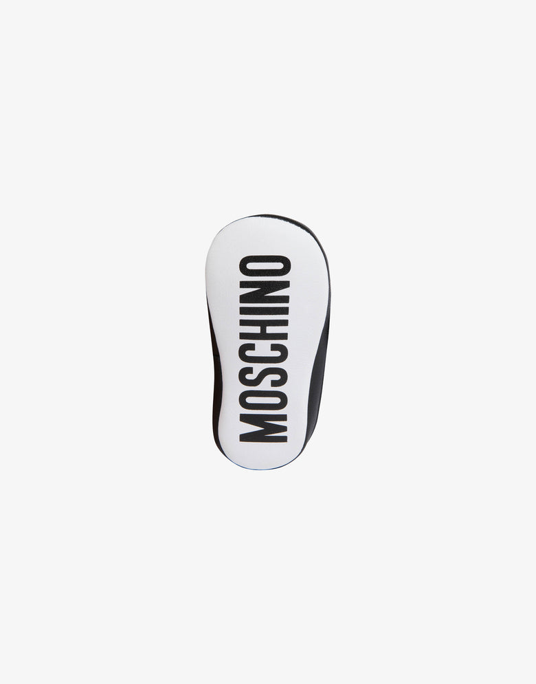 Sneakers en cuir Teddy Logo Blanc Moschino 3