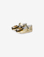 Mary-Jane-Ballerinas Metallic Teddy Bear