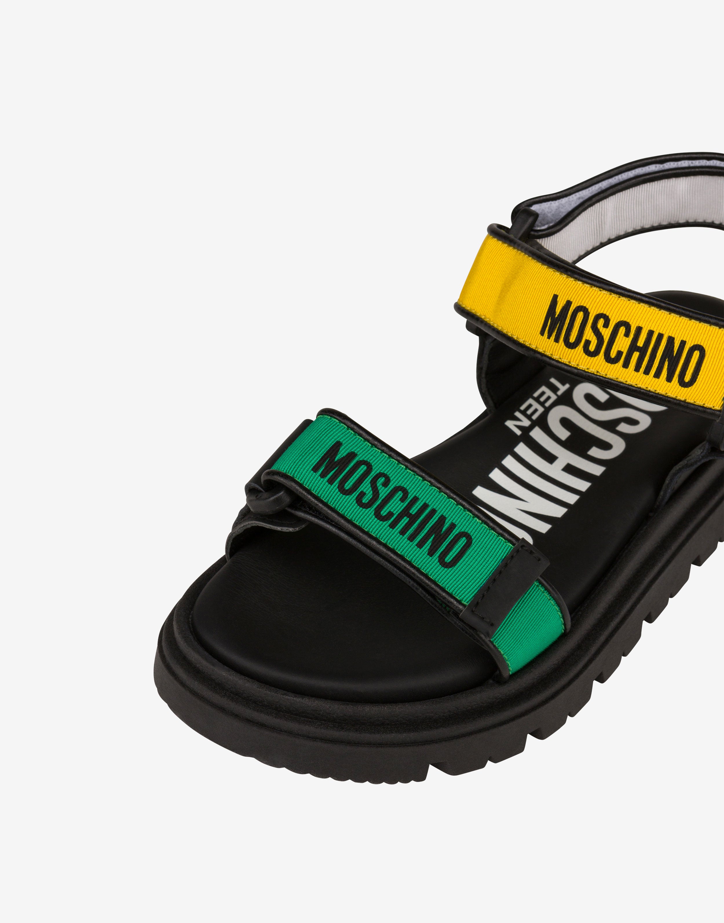 Logo Tape multi-strap sandals | Moschino