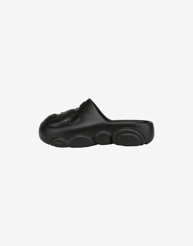 Gummy Teddy Bear mules Black Moschino 1