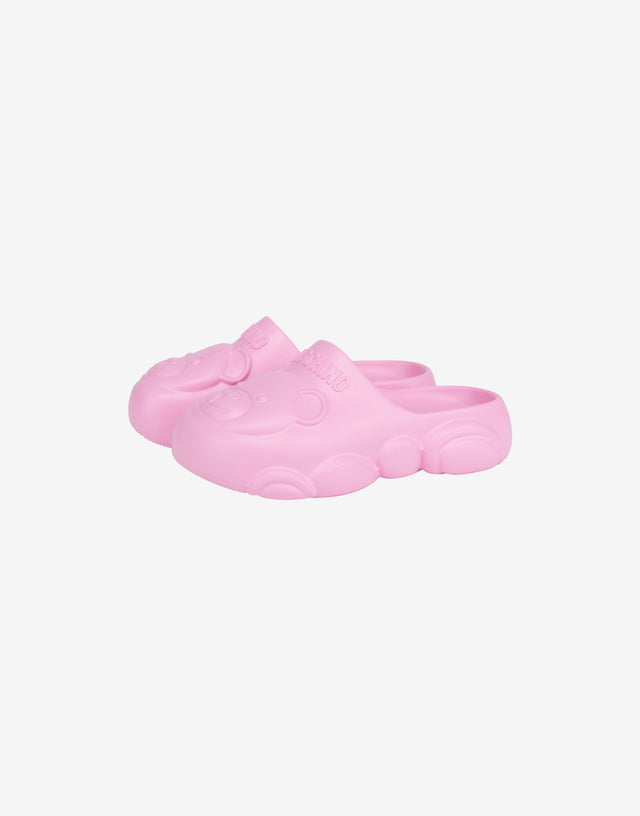 Sabot Gummy Teddy Bear Pink Moschino 0