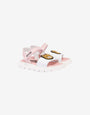 Calfskin platform sandals Teddy Bear