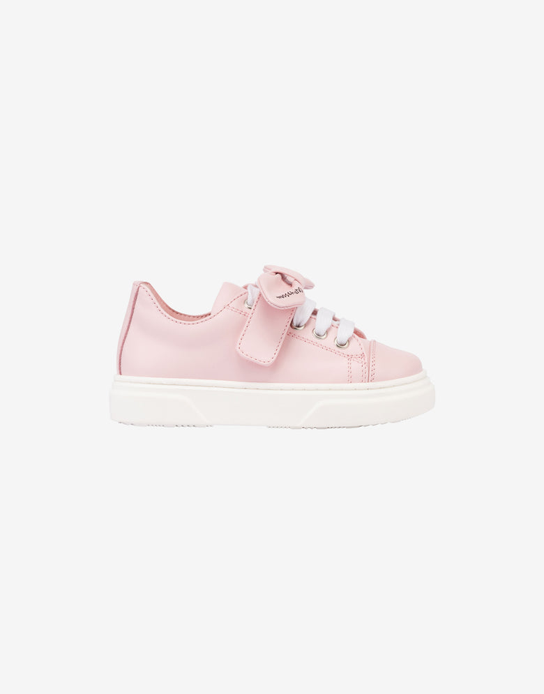 Calfskin sneakers with bow  Moschino 1