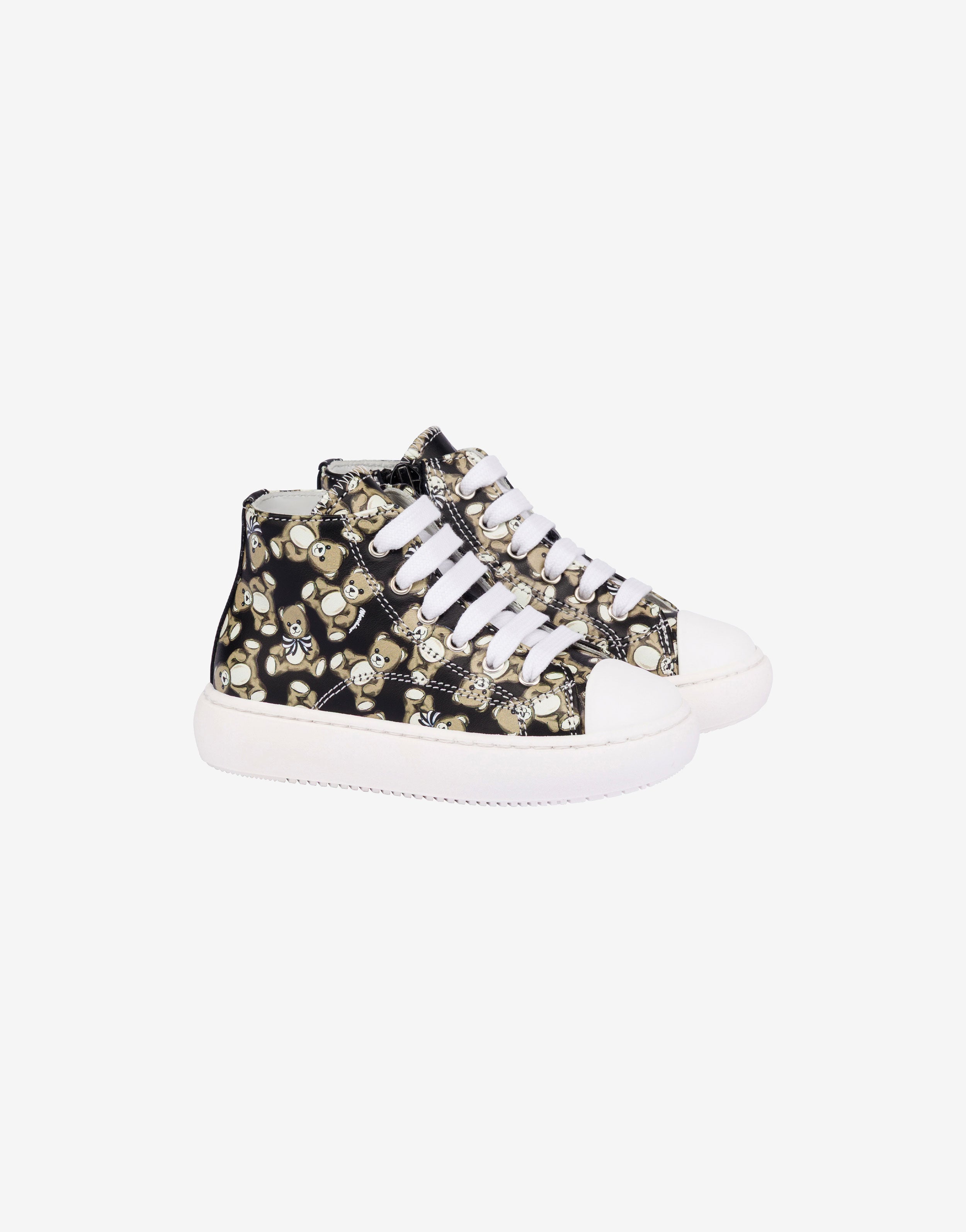 Moschino Teddy Bear Calf High Sneakers