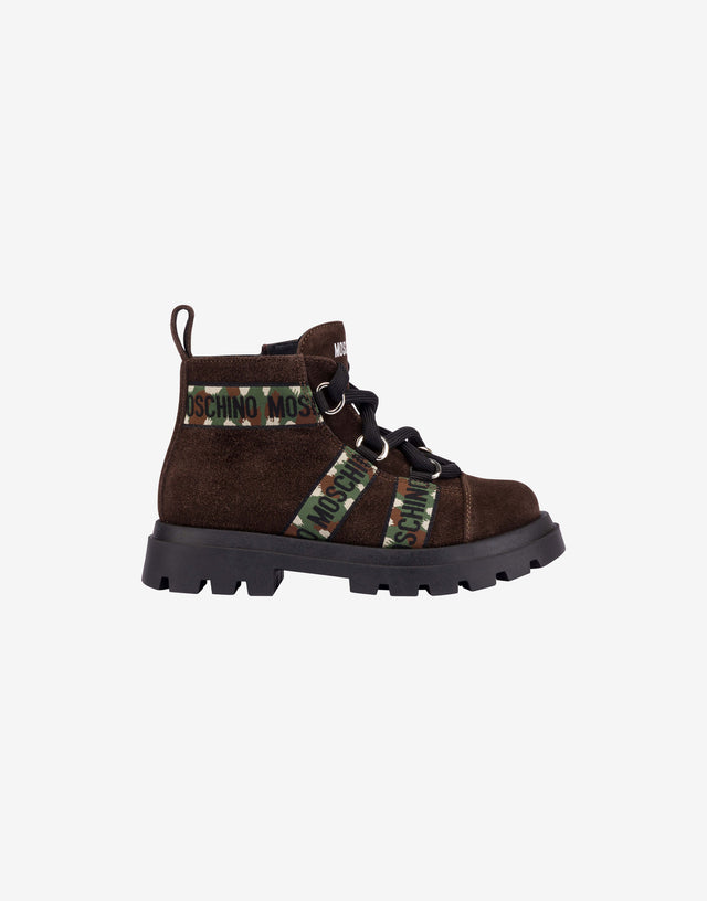 Wildleder-Stiefeletten Braun Moschino 1