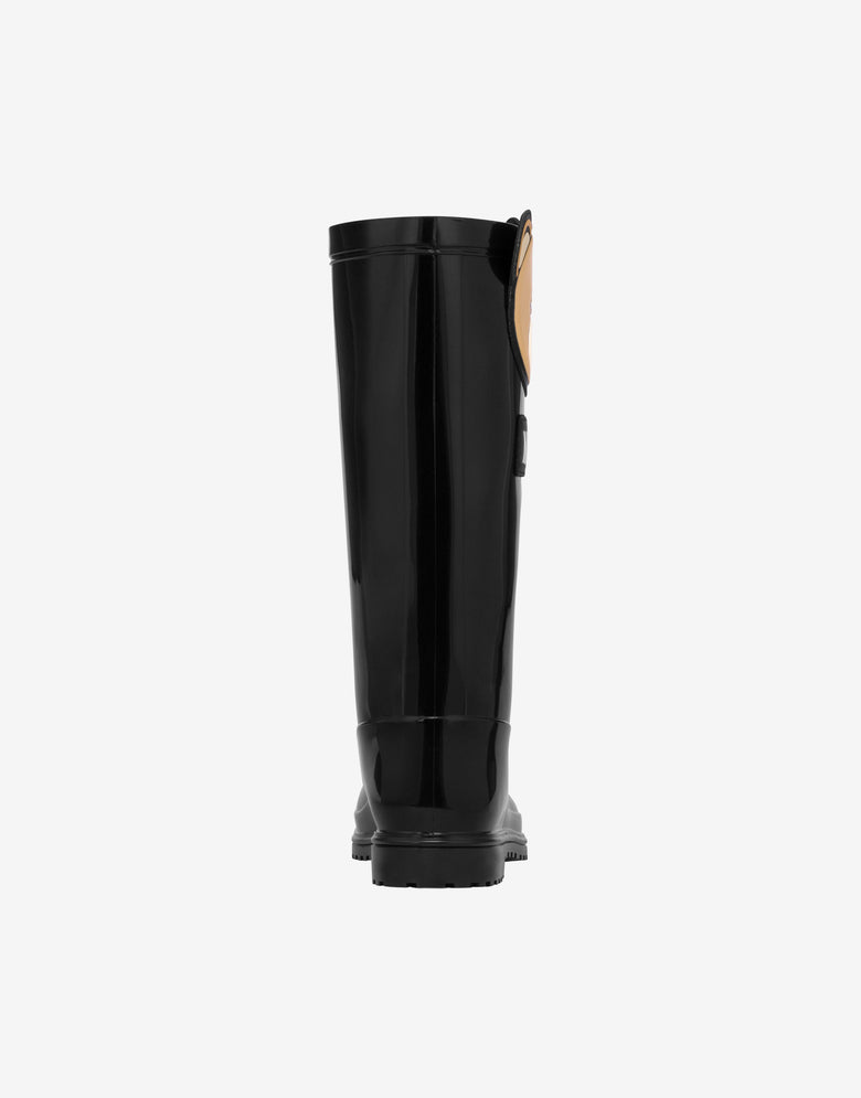 PVC rain boots Black Moschino 2
