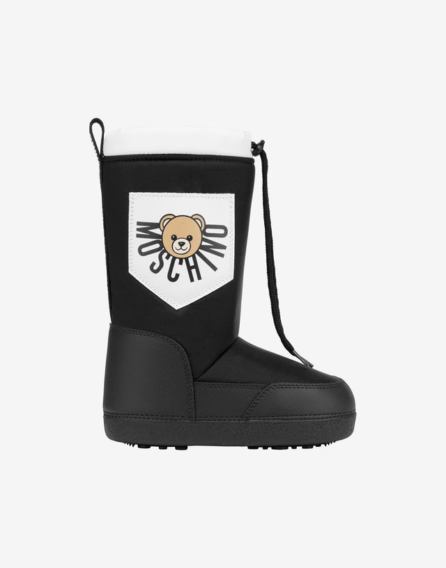 Moschino Teddy Bear Nylon Snow Boots Black Moschino 1