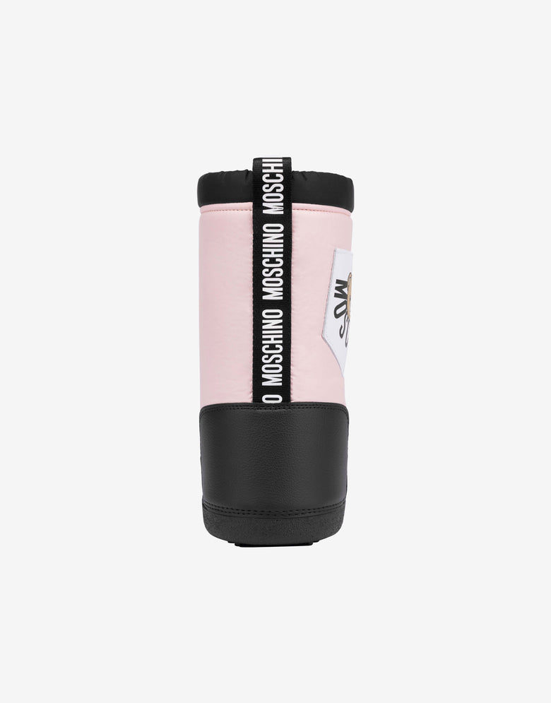 Moschino Teddybär Schneestiefel aus Nylon Pink Moschino 2