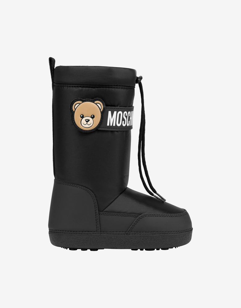 Moschino Teddy Bear Nylon Snow Boots Black Moschino 1