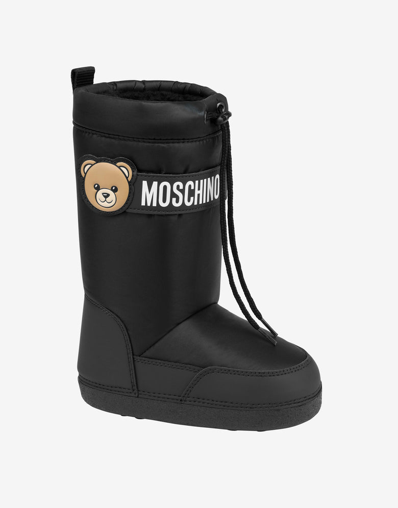Moschino Teddy Bear Nylon Snow Boots Black Moschino 3