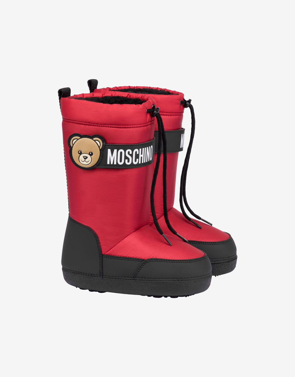 Botas de neve em nylon Moschino Teddy Bear Rojo Moschino 0