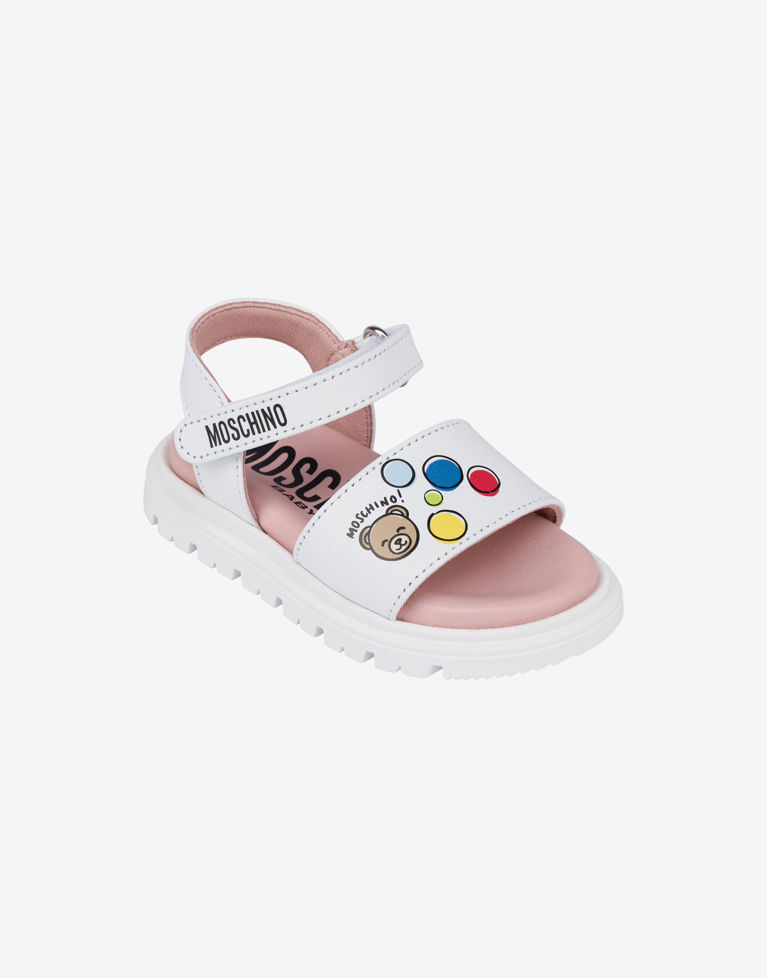 MOSCHINO  サンダル Moschino Sporty Logo-Detailed Suede Platform Sandals | Saks Fifth