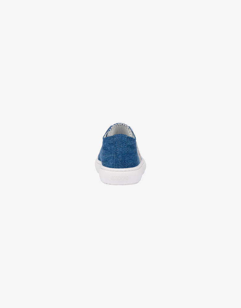 Moschino Teddy Bear Denim Sneakers Blue Moschino 2