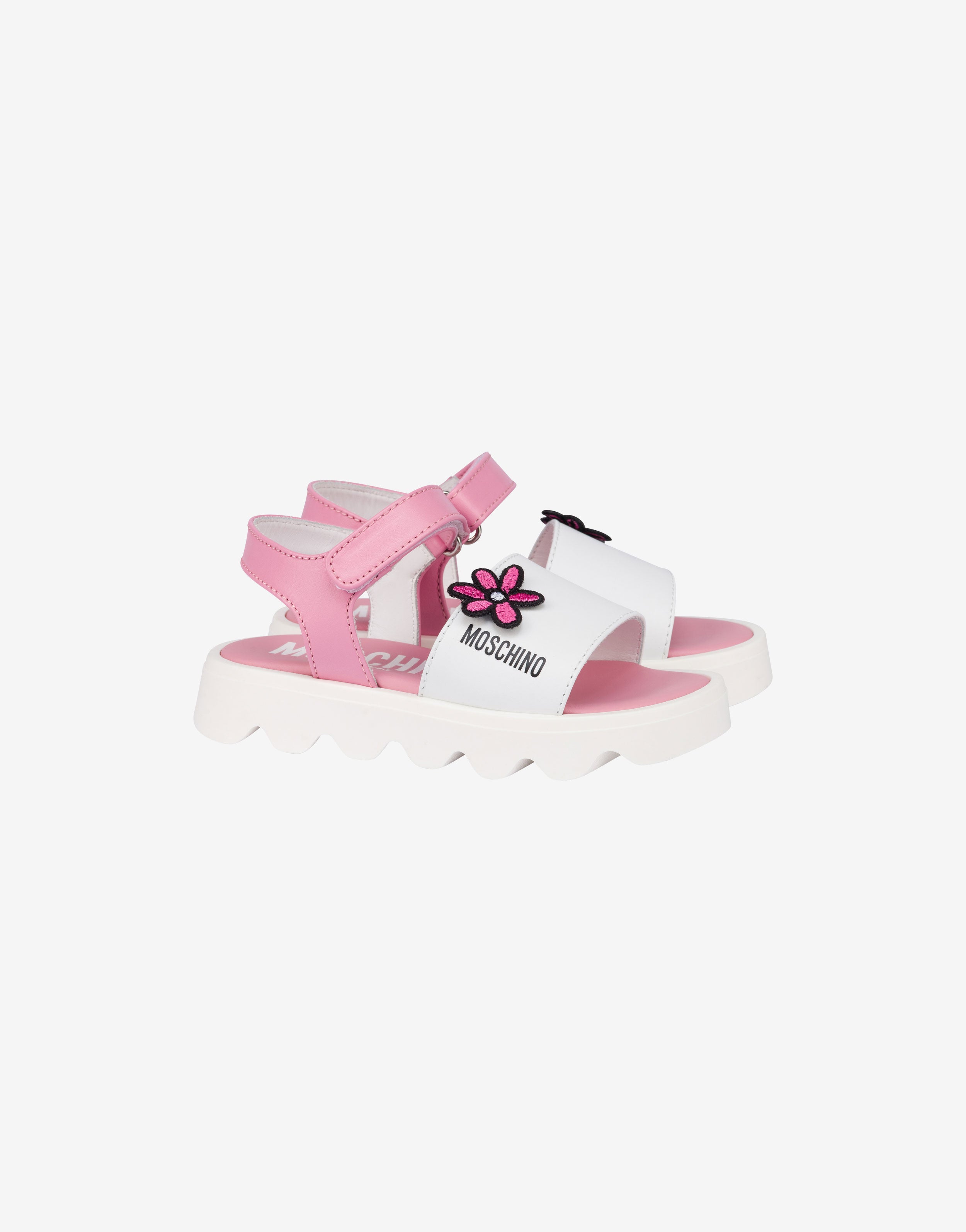 MOSCHINO  サンダル Platform sandals with a flower | Moschino