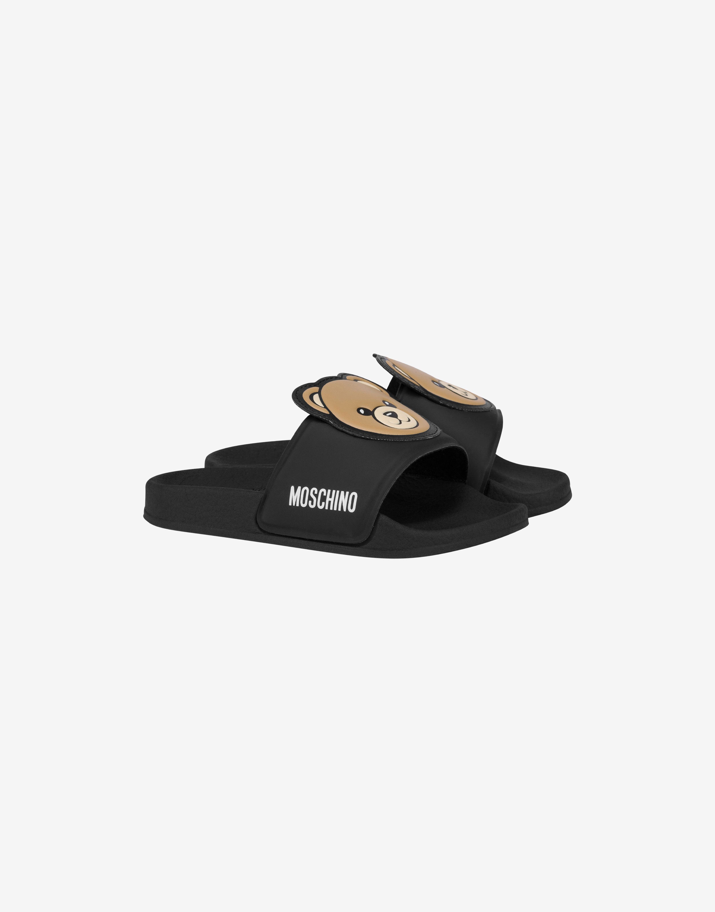 Teddy Patch Pool Slides | Moschino