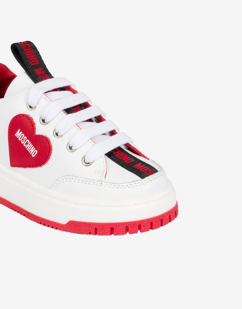 Ténis em pele de bezerro  Blanco Moschino 3