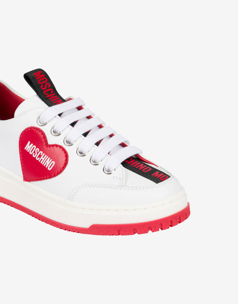 Ténis em pele de bezerro  Blanco Moschino 3