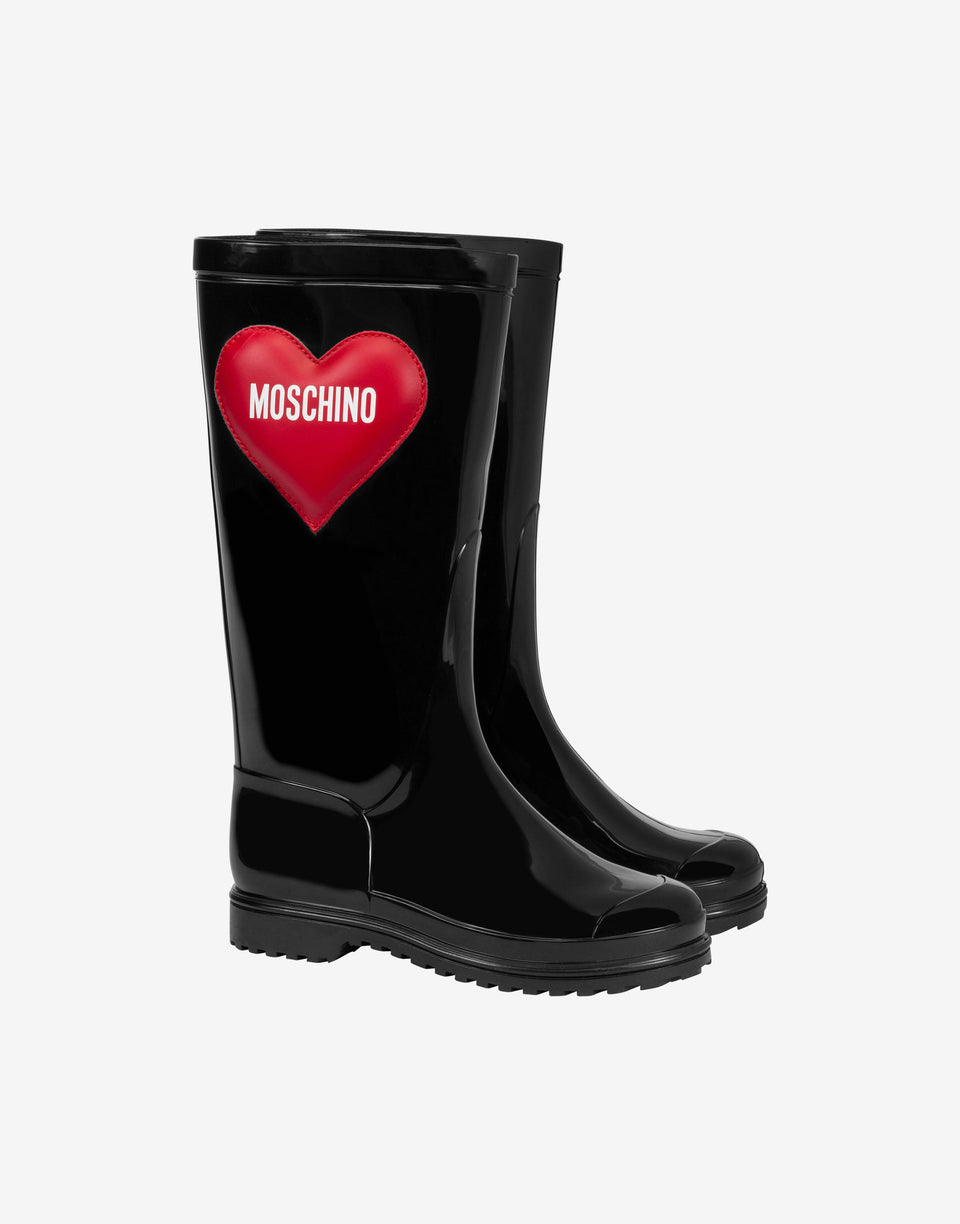 Botas de chuva em PVC Negro Moschino 0