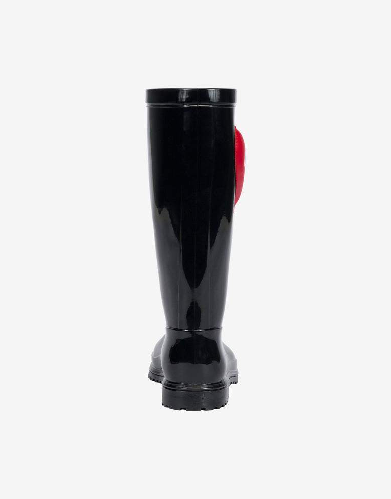 Botas de chuva em PVC Negro Moschino 2