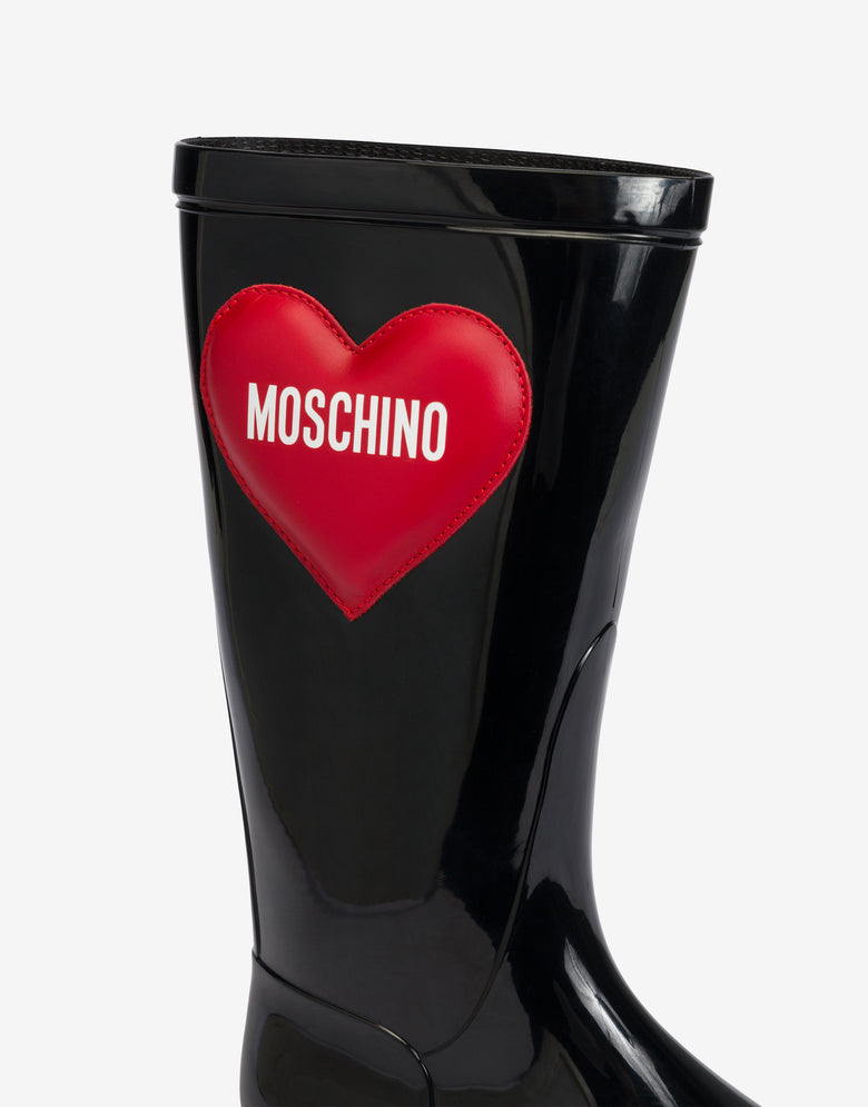 Botas de chuva em PVC Negro Moschino 3