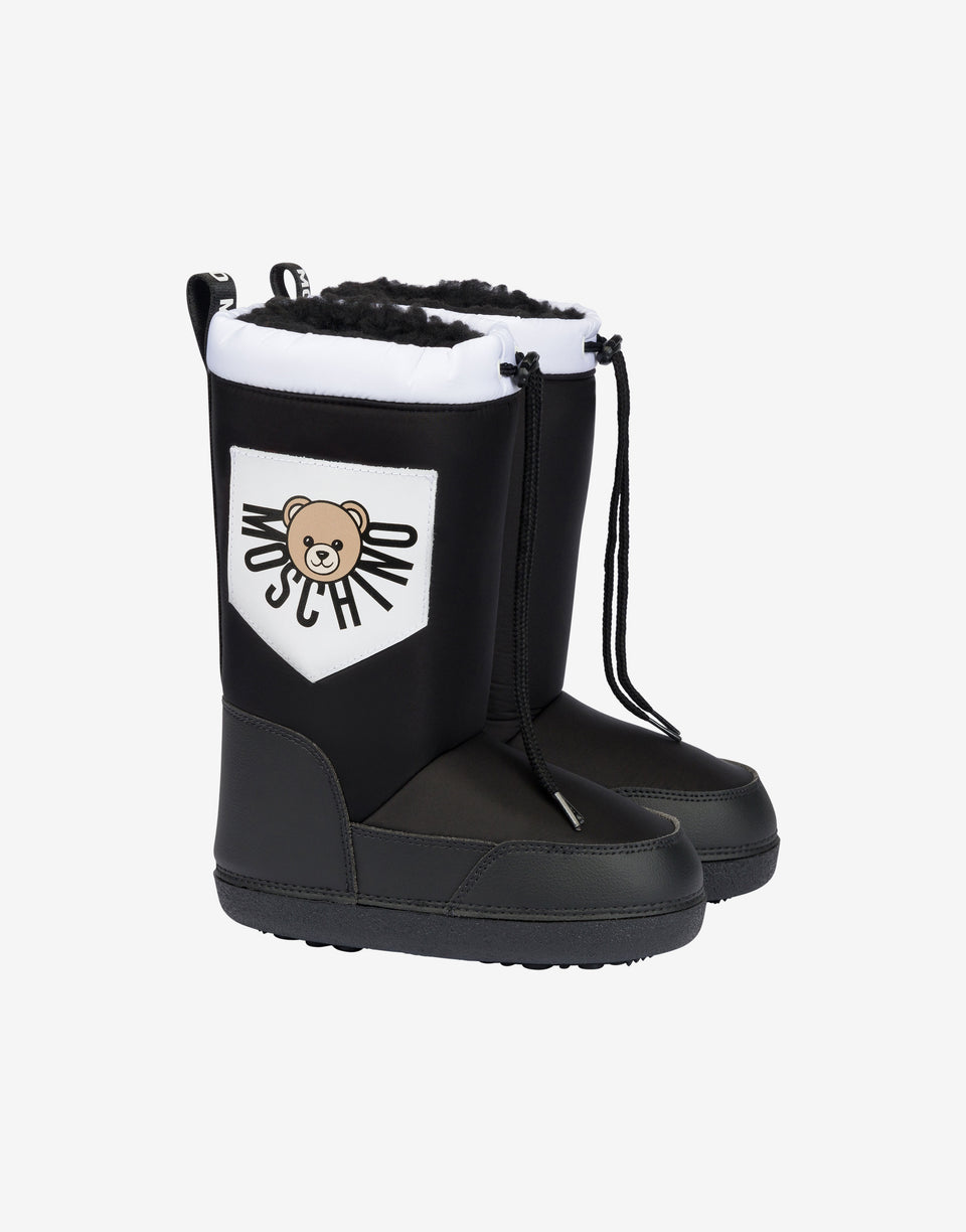 Botas de neve em nylon Moschino Teddy Bear Blanco Moschino 0