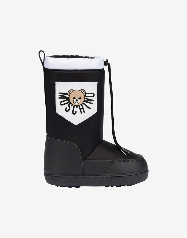 Moschino Teddy Bear Nylon Snow Boots White Moschino 1