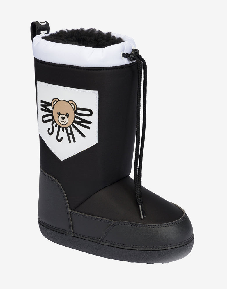 Botas de neve em nylon Moschino Teddy Bear Blanco Moschino 3