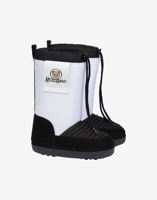 Moschino Teddy Bear Nylon Snow Boots White Moschino 0
