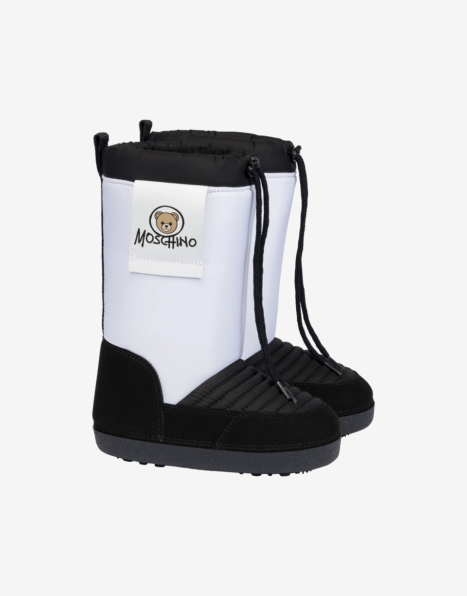 Botas de neve em nylon Moschino Teddy Bear Blanco Moschino 0