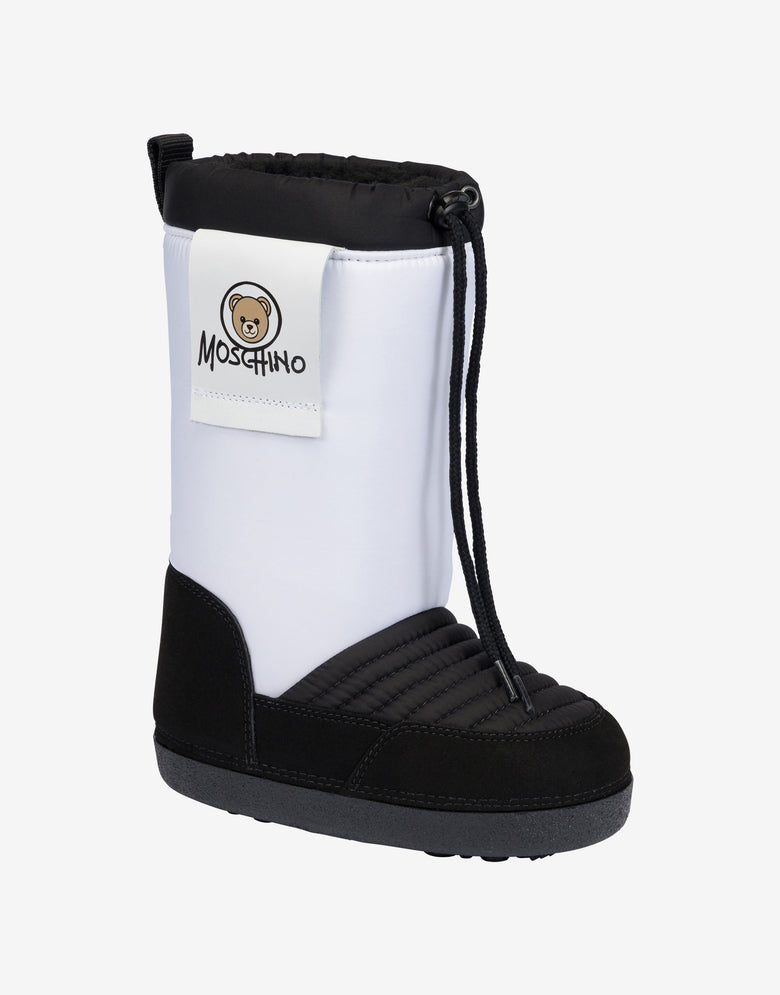 Botas de neve em nylon Moschino Teddy Bear Blanco Moschino 3