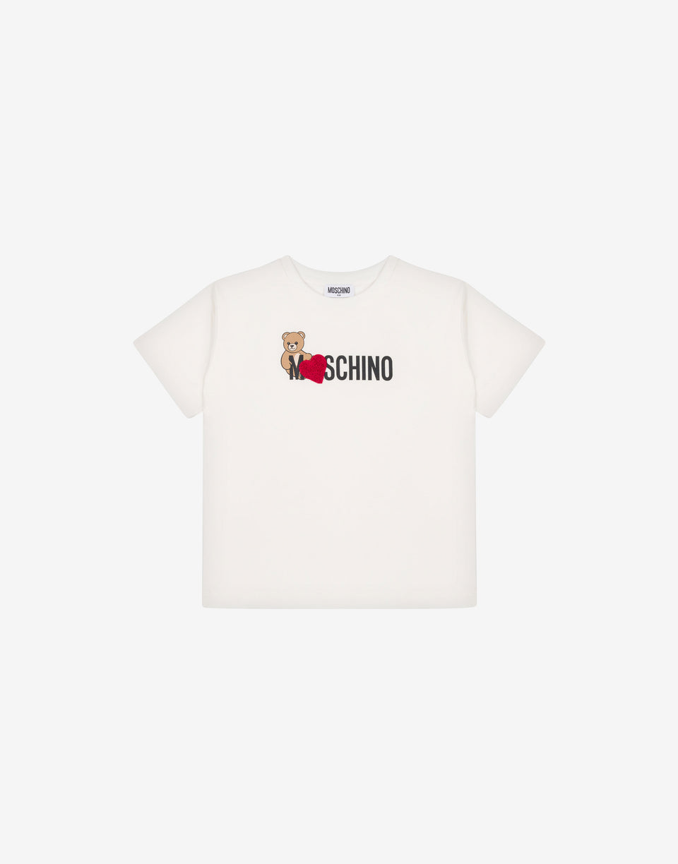 T-shirt maxi em jersey de algodão Moschino Teddy Bear  Moschino 0