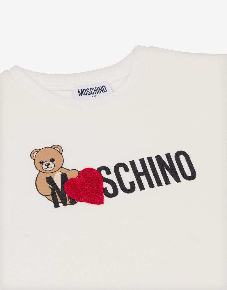 T-shirt maxi em jersey de algodão Moschino Teddy Bear  Moschino 2