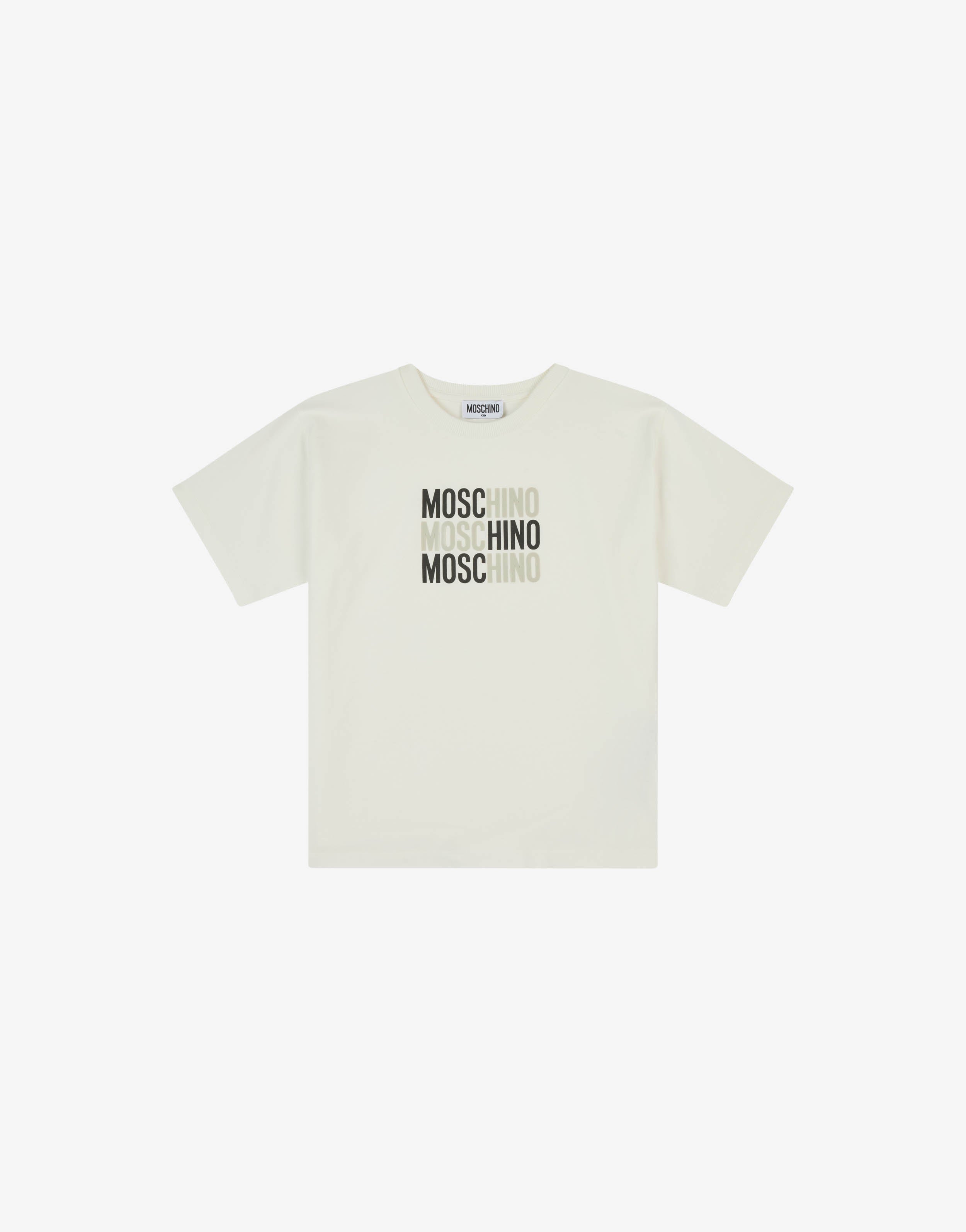 Camiseta maxi em malha de algodão estampada